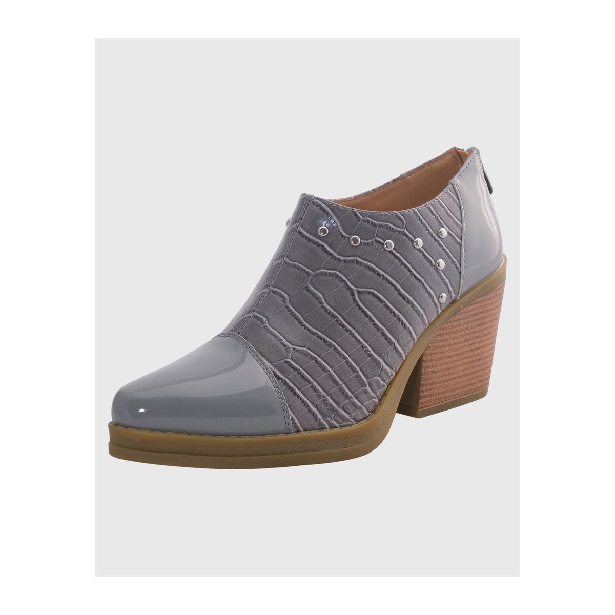 DINASTELLA - Botin puntiagudo tachas Gris