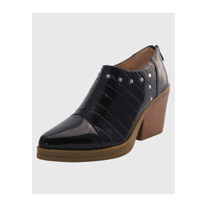DINASTELLA - Botin puntiagudo tachas Negro