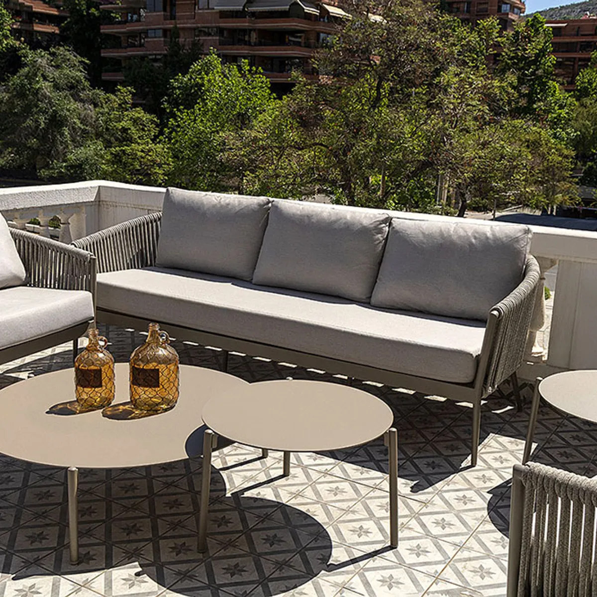 ROSEN - Living de Terraza Rosen Marbella 5 Piezas Arena