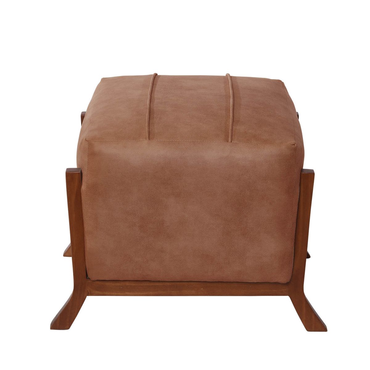 LATAM HOME - Pouf Marsella Cuero Kentucky Café Claro