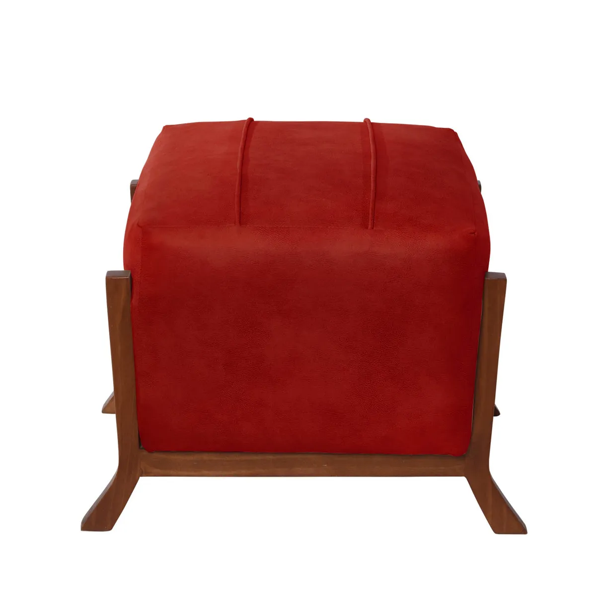 LATAM HOME - Pouf Marsella Cuero Kentucky Rojo
