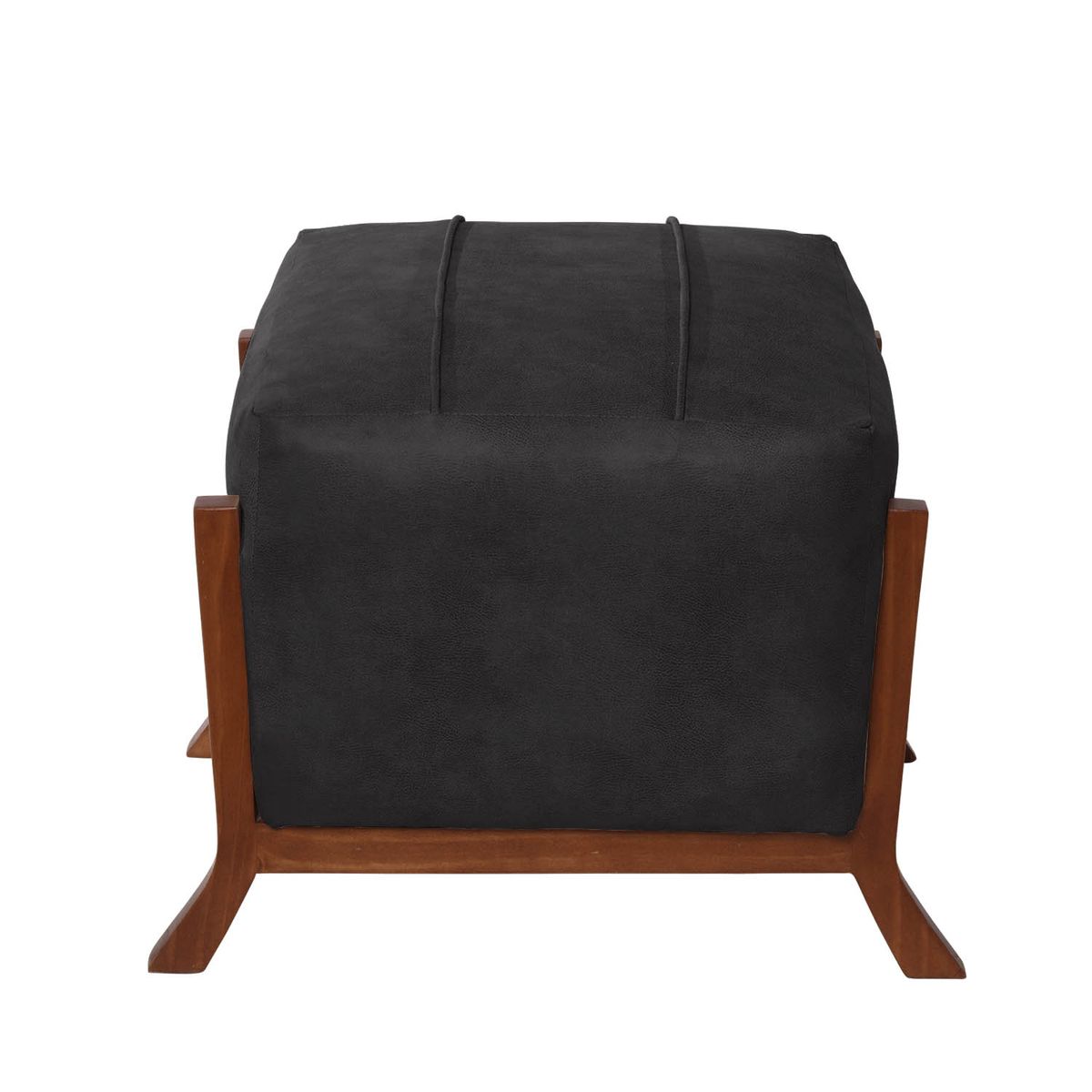 LATAM HOME - Pouf Marsella Cuero Kentucky Negro