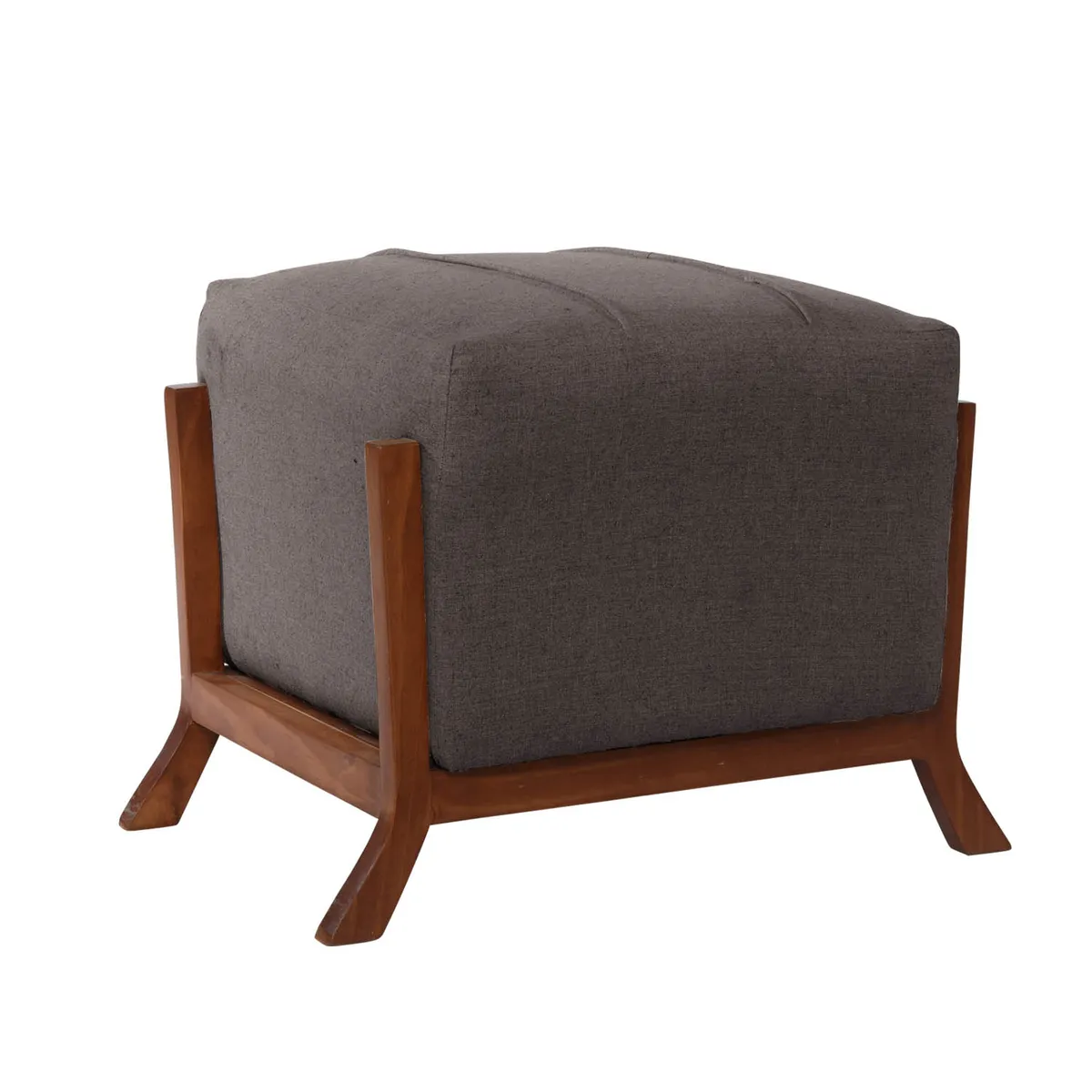 LATAM HOME - Pouf Marsella Lino Gris Oscuro