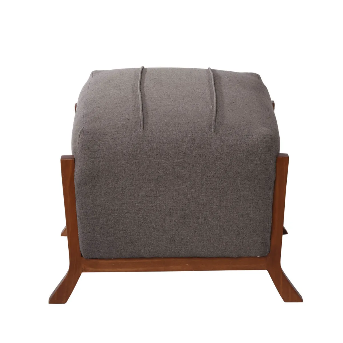 LATAM HOME - Pouf Marsella Lino Gris Oscuro