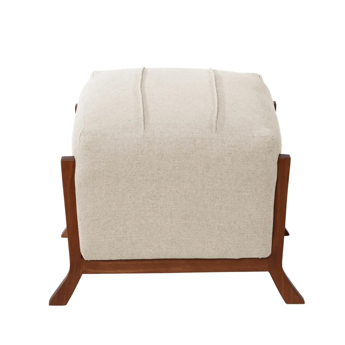 LATAM HOME - Pouf Marsella Lino Blanco