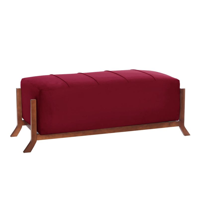 LATAM HOME - BANQUETA MARSELLA TELA VELVET BURDEO
