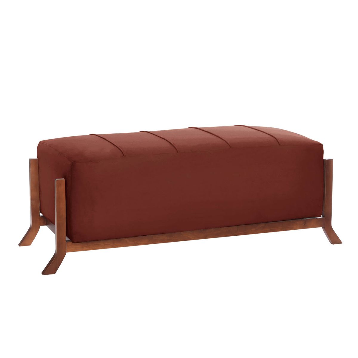 LATAM HOME - Banqueta Marsella  Tela Velvet Chocolate