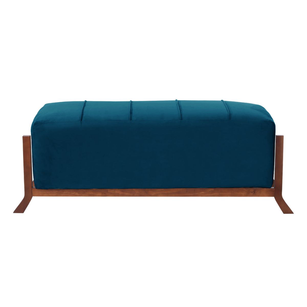 LATAM HOME - Banqueta Marsella Tela Velvet Azul Petroleo