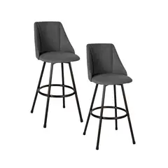 NOVAHUS - Pack 2 Piso de Bar Binger Grafito