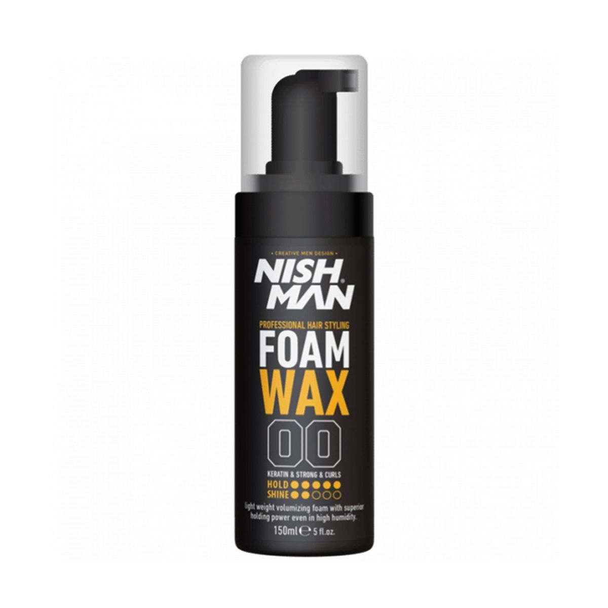 GENERICO - Foam Wax Volumen y Rizos Fuertes Nishman 150ML.