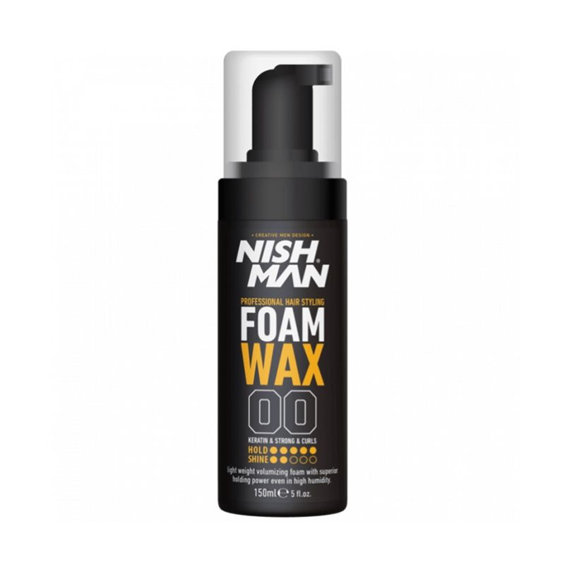 GENERICO - Foam Wax Volumen y Rizos Fuertes Nishman 150ML.