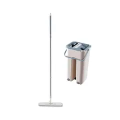 GENERICO - Trapeador Mopa Plana Microfibra Con Cubo - SC