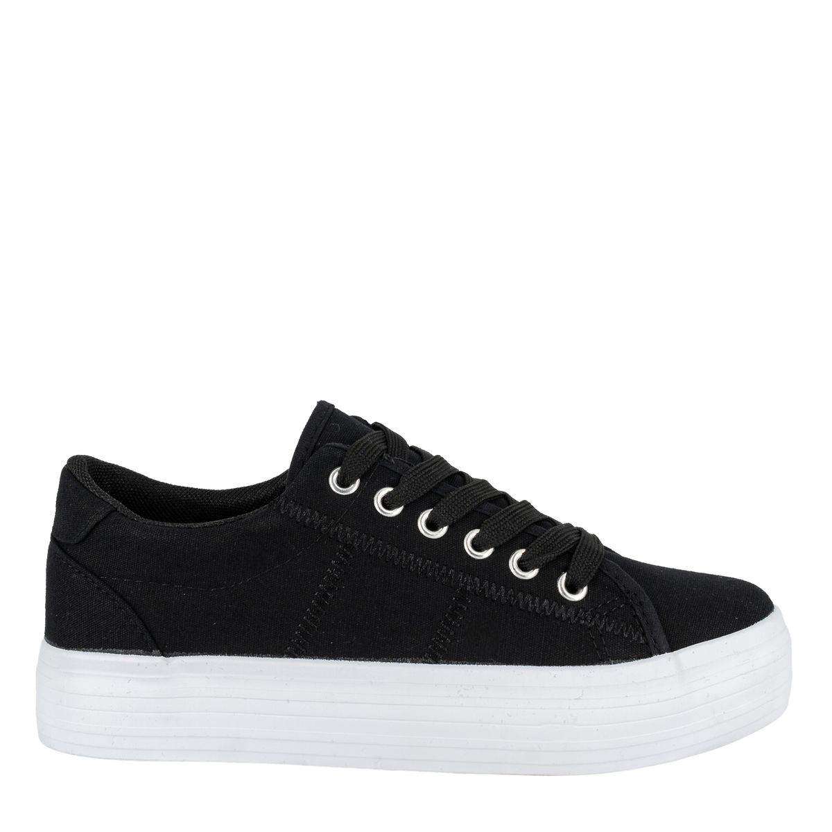 ALQUIMIA - Zapatilla Escolar Mujer Negro Sangli Alquimia