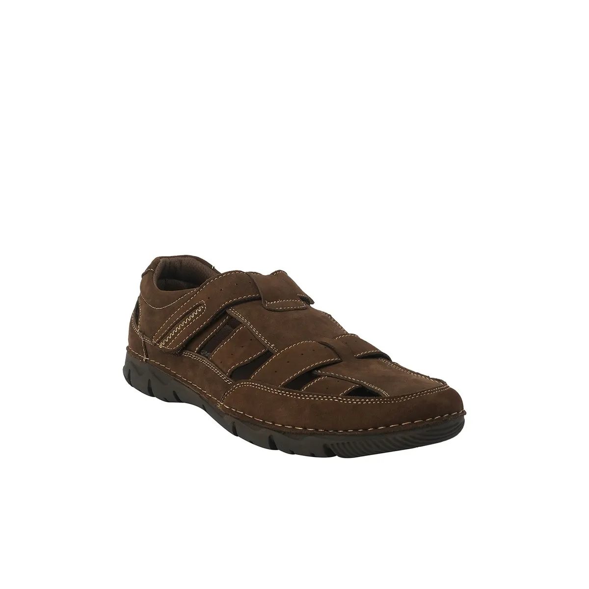 LONDON ADIXT - Sandalia de Cuero Hombre Café Cevedale London Adixt