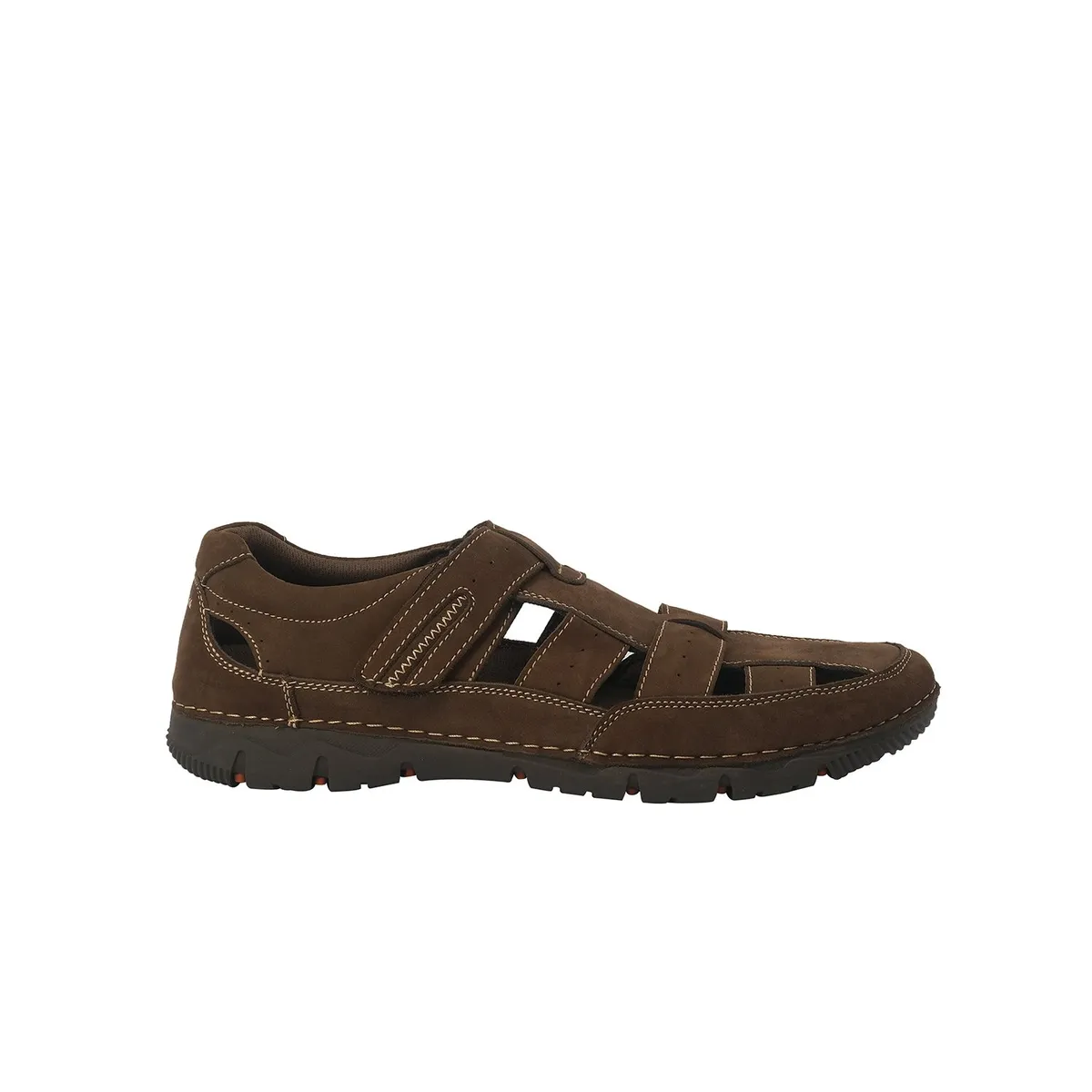 LONDON ADIXT - Sandalia de Cuero Hombre Café Cevedale London Adixt