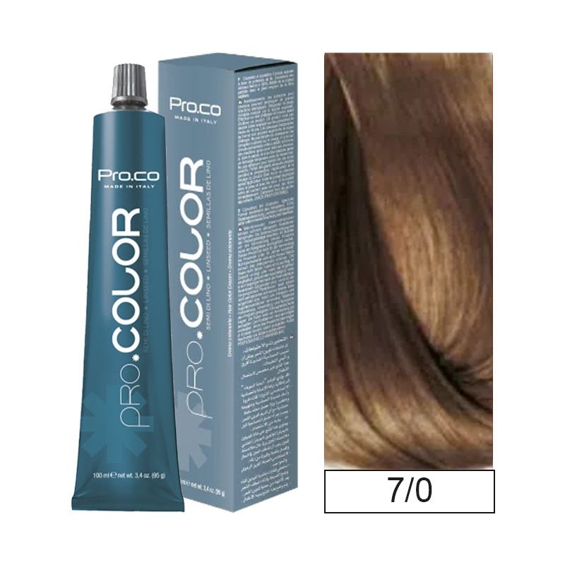 PROCO - Tintura Permanente Pro.color 7/0 100ml + Oxidante.