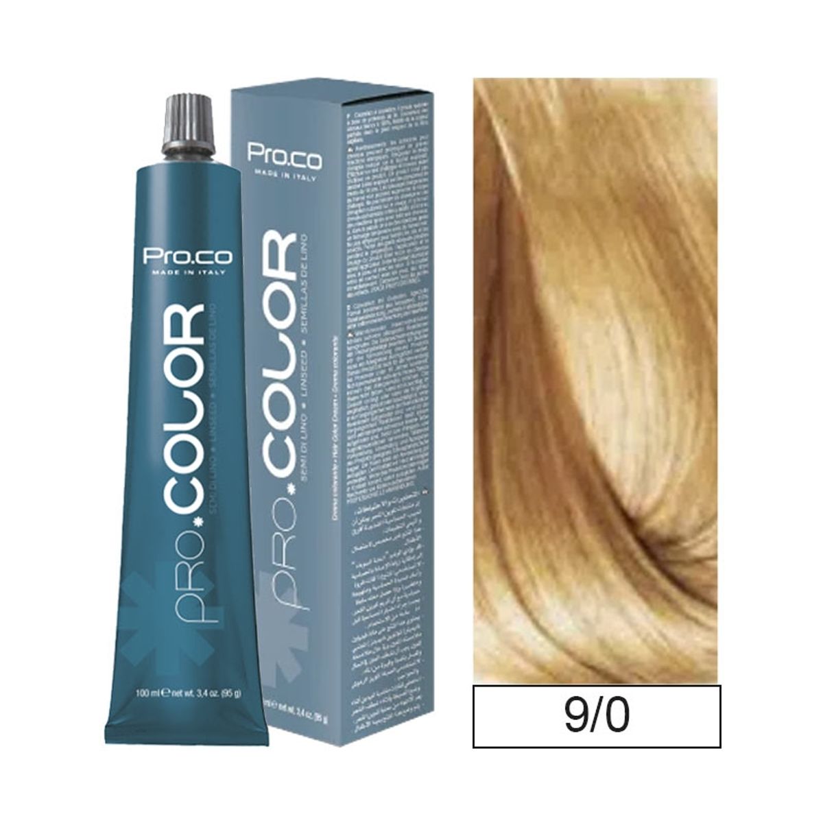 PROCO - Tintura Permanente Pro.color 9/0 100ml + Oxidante.