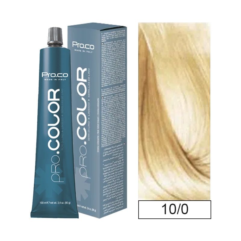 PROCO - Tintura Permanente Pro.color 10/0 100ml + Oxidante.