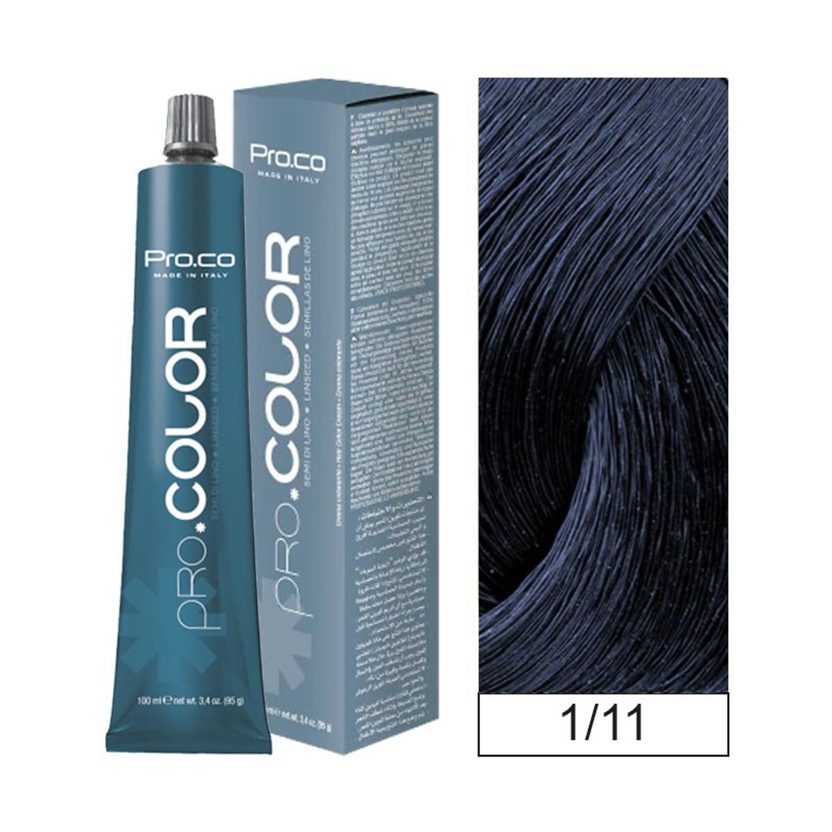 PROCO - Tintura Permanente Pro.color 1/11 100ml + Oxidante.
