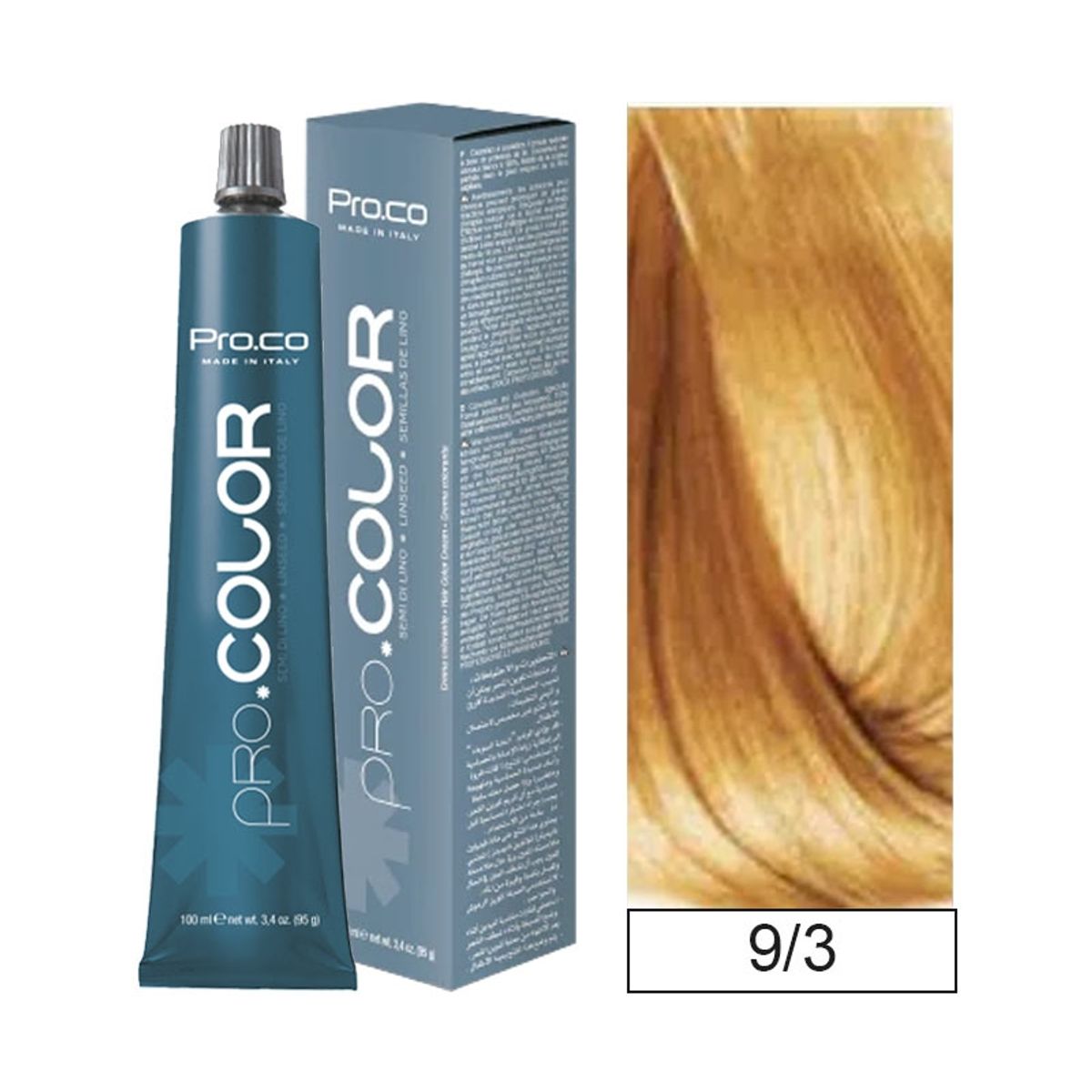 PROCO - Tintura Permanente Pro.color 9/3 100ml + Oxidante.