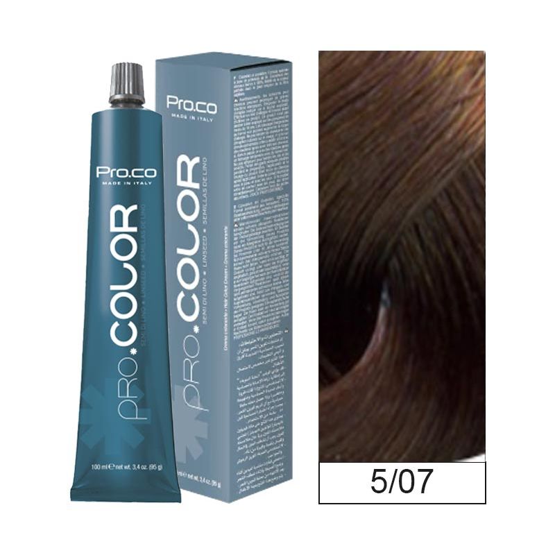 PROCO - Tintura Permanente Pro.color 5/07 100ml + Oxidante.