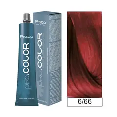 PROCO - Tintura Permanente Pro.color 6/66 100ml + Oxidante.