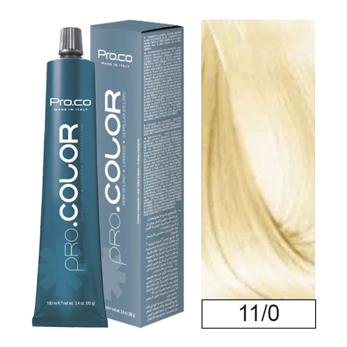 PROCO - Tintura Permanente Pro.color Super-aclarante 11/0 100ml + Oxidante.