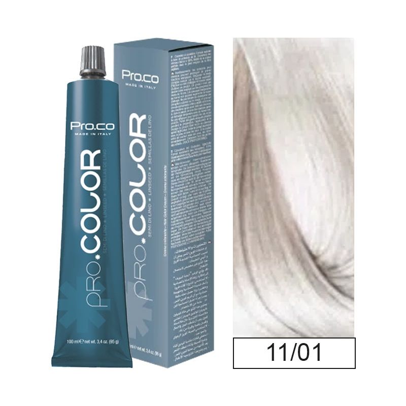 PROCO - Tintura Permanente Pro.color 11/01 Super-aclarante 100ml + Oxidante.