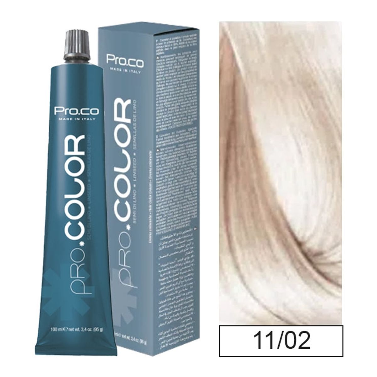 PROCO - Tintura Permanente Pro.color 11/02 Super-aclarante100ml + Oxidante.