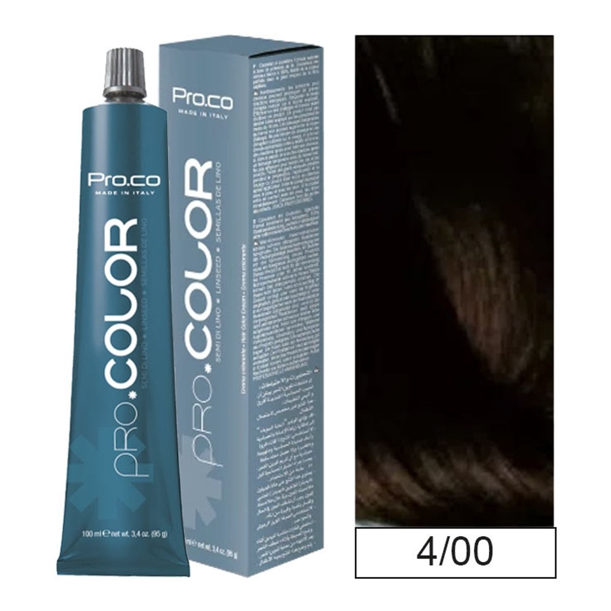 PROCO - Tintura Permanente Pro.color 4/00 100ml + Oxidante.