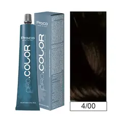 PROCO - Tintura Permanente Pro.color 4/00 100ml + Oxidante.