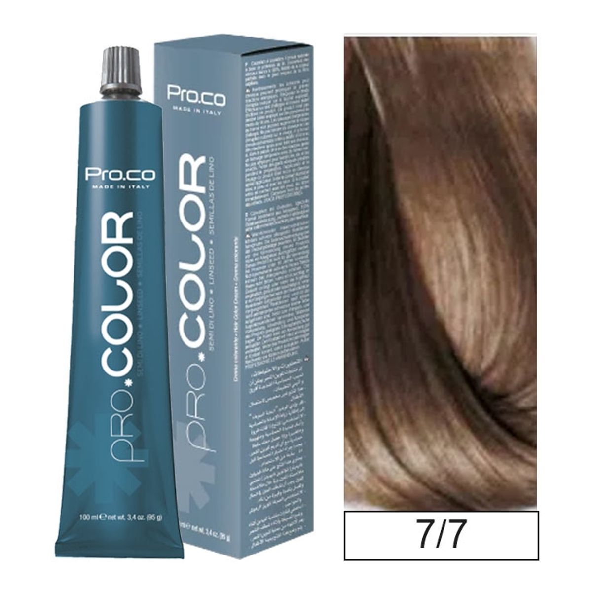 PROCO - Tintura Permanente Pro.color 7/7 100ml + Oxidante.