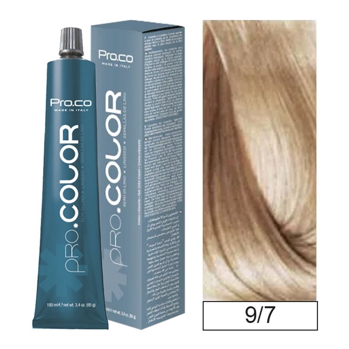 PROCO - Tintura Permanente Pro.color 9/7 100ml + Oxidante.