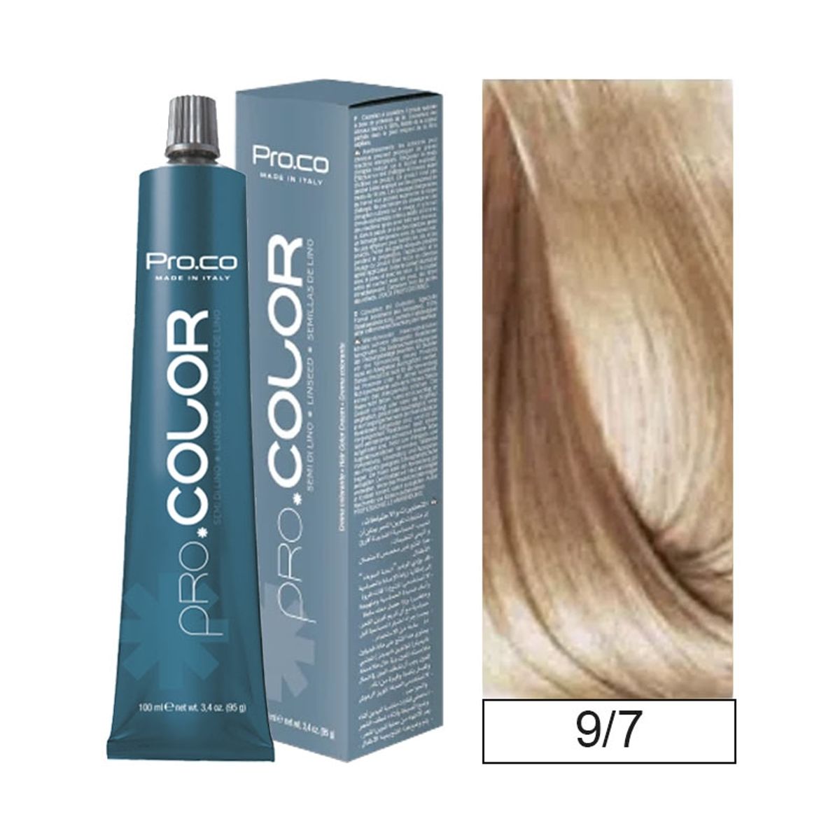 PROCO - Tintura Permanente Pro.color 9/7 100ml + Oxidante.