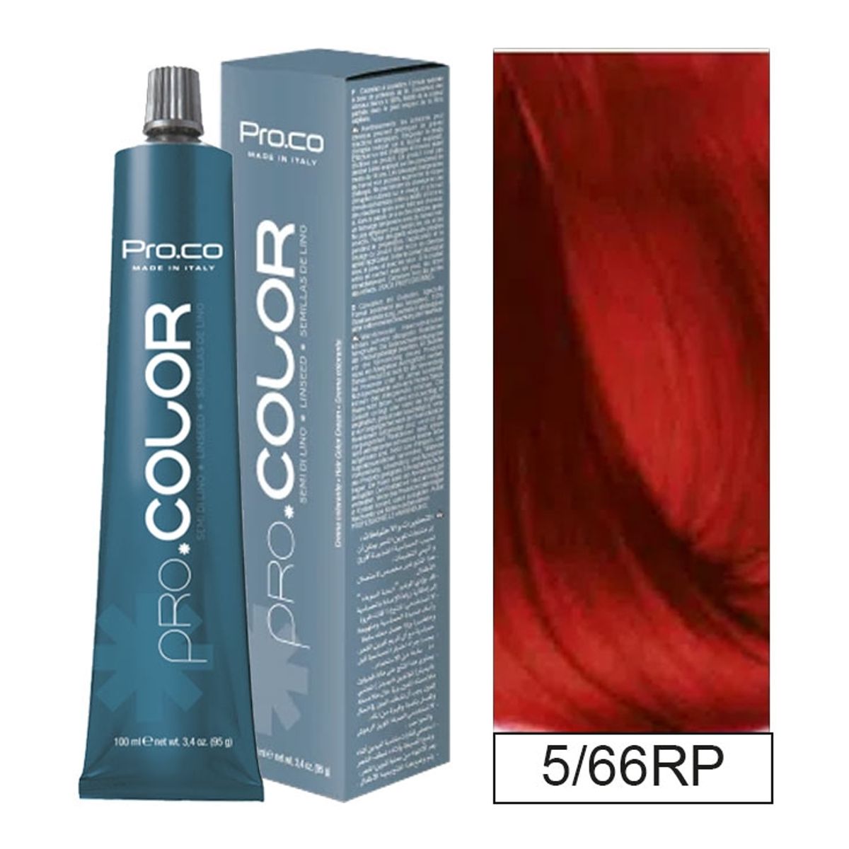 PROCO - Tintura Permanente Pro.color 5/66 Rp 100ml + Oxidante.