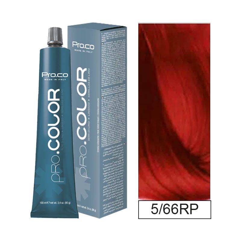 PROCO - Tintura Permanente Pro.color 5/66 Rp 100ml + Oxidante.