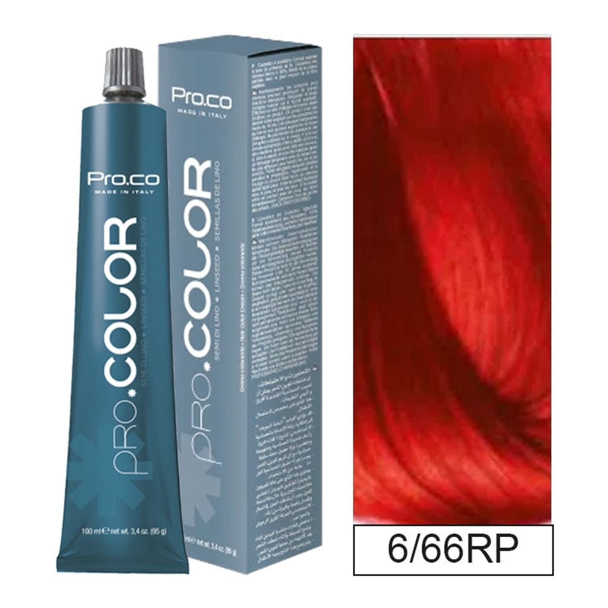 PROCO - Tintura Permanente Pro.color 6/66 Rp 100ml + Oxidante.