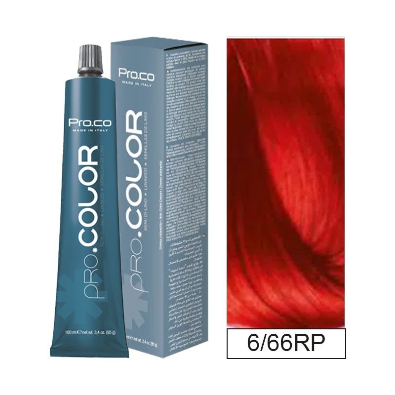 PROCO - Tintura Permanente Pro.color 6/66 Rp 100ml + Oxidante.