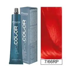 PROCO - Tintura Permanente Pro.color 7/66 Rp 100ml + Oxidante.