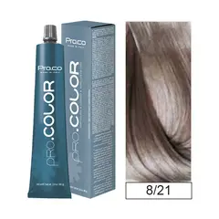 PROCO - Tintura Permanente Pro.color 8/21 100ml + Oxidante.
