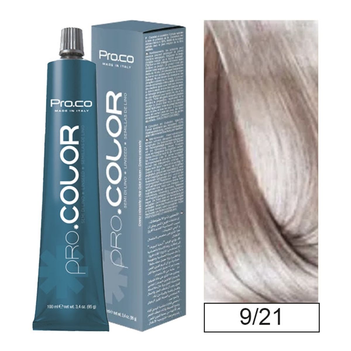 PROCO - Tintura Permanente Pro.color 9/21 100ml + Oxidante.