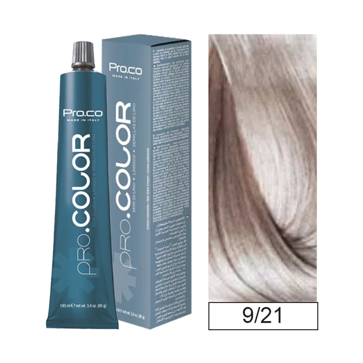PROCO - Tintura Permanente Pro.color 9/21 100ml + Oxidante.