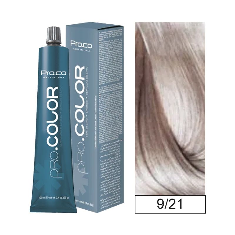 PROCO - Tintura Permanente Pro.color 9/21 100ml + Oxidante.