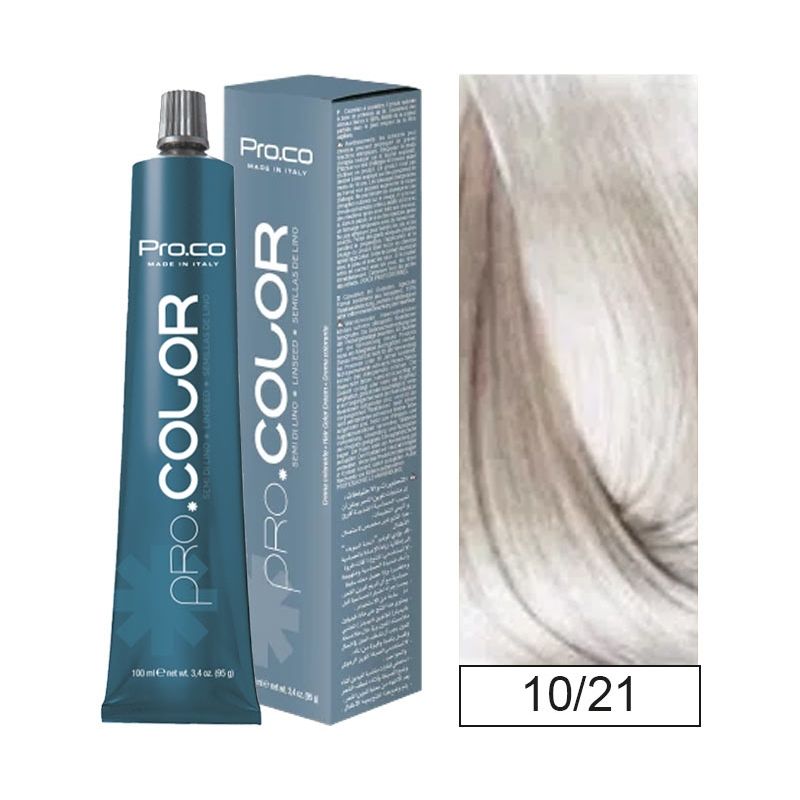 PROCO - Tintura Permanente Pro.color 10/21 100ml + Oxidante.