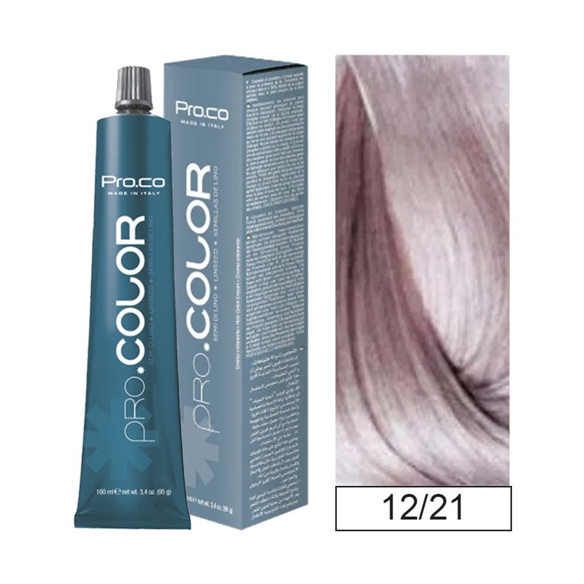 PROCO - Tintura Permanente Pro.color 12/21 Super-aclarante 100ml + Oxidante.