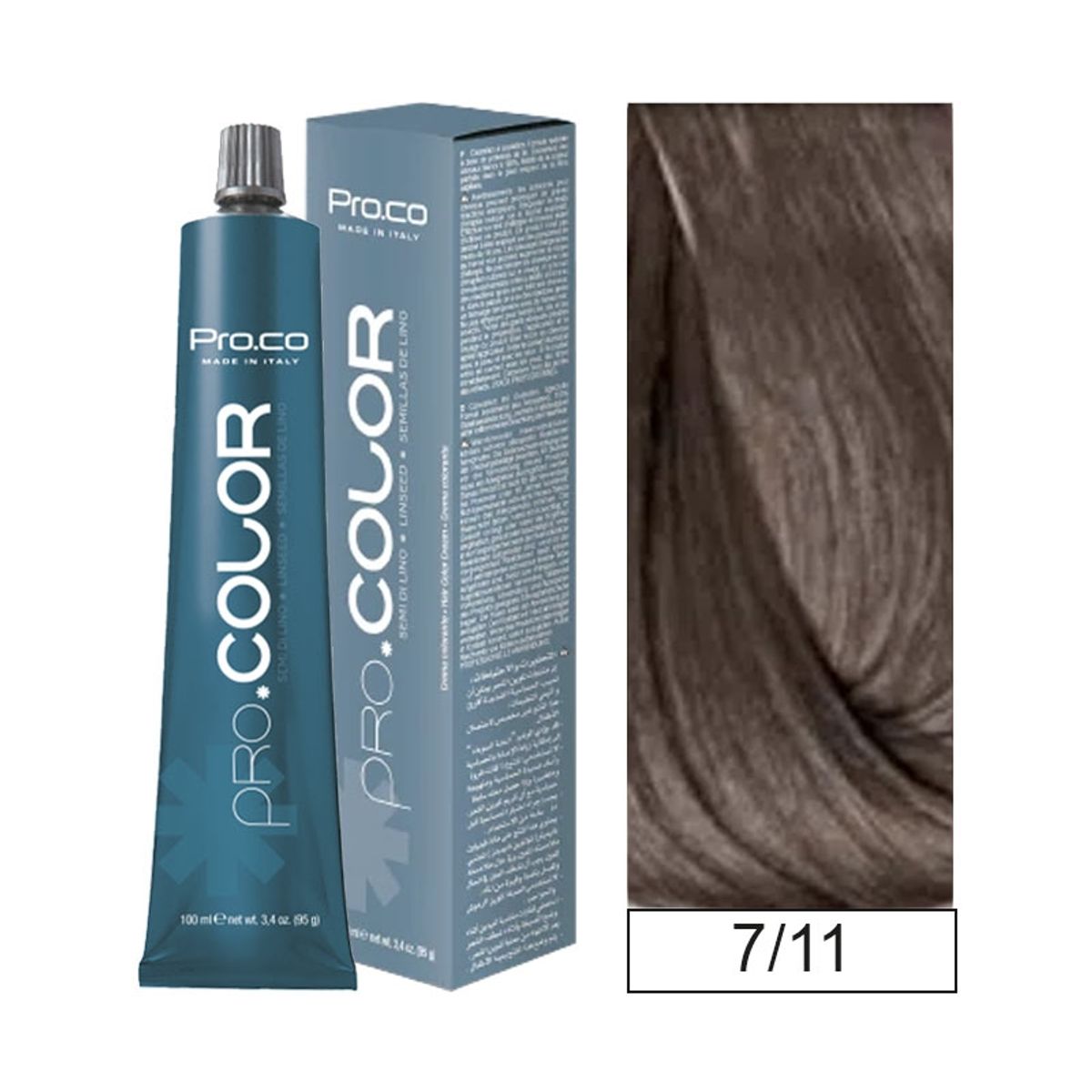 PROCO - Tintura Permanente Pro.color 7/11 100ml + Oxidante.