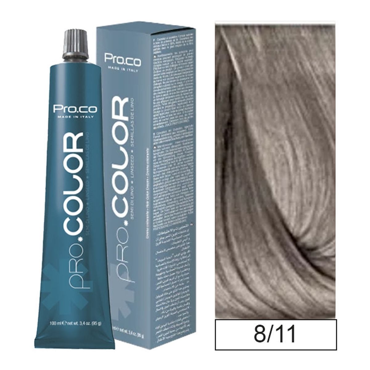 PROCO - Tintura Permanente Pro.color 8/11 100ml + Oxidante.