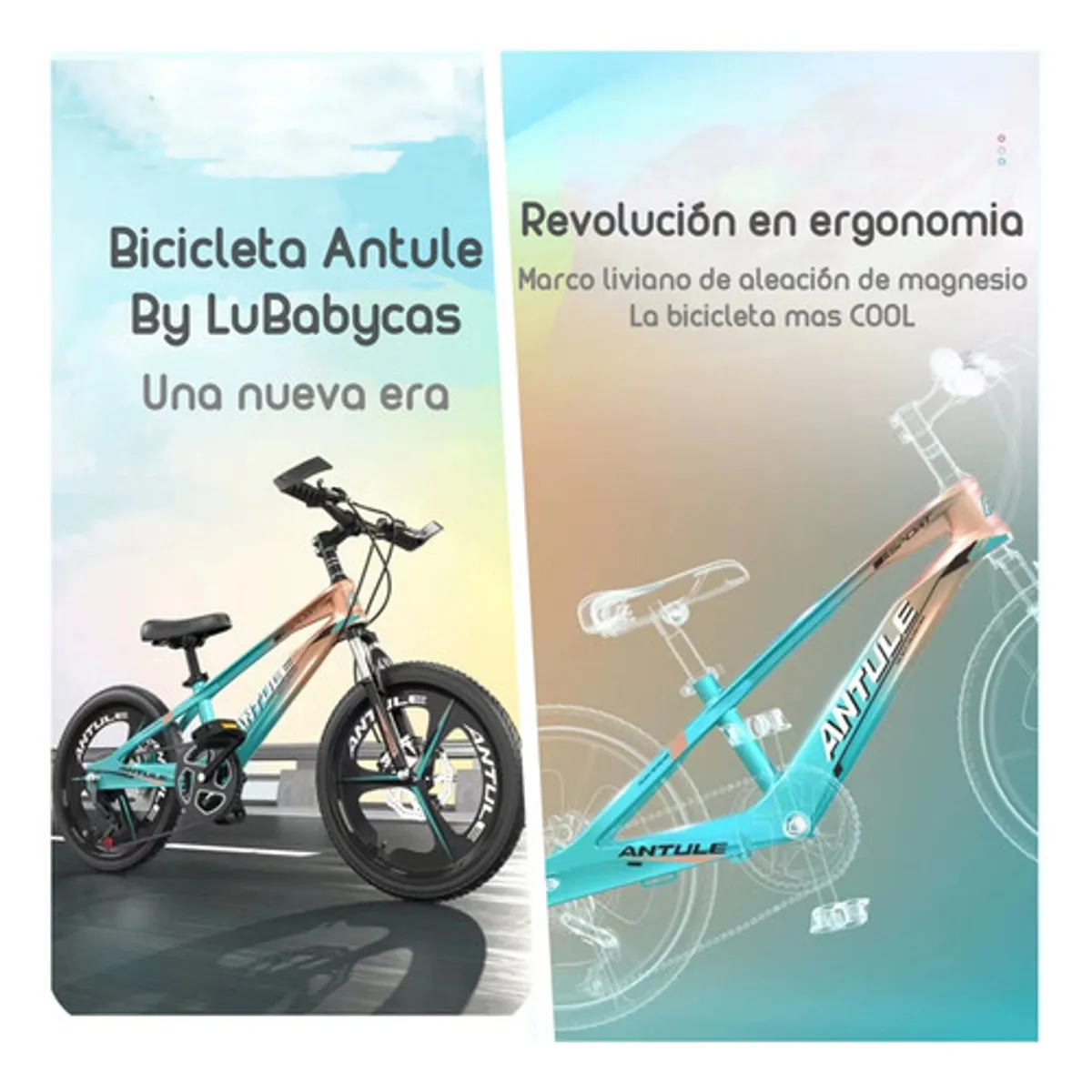 LUBABYCAS - Bicicleta Infantil 8-10 Años Aro 20 Lubabycas Verde