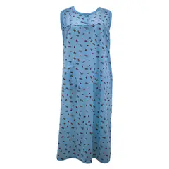 MEDIA LUNA - Pijama Camisola Mujer Sin Mangas Diseño Floreado