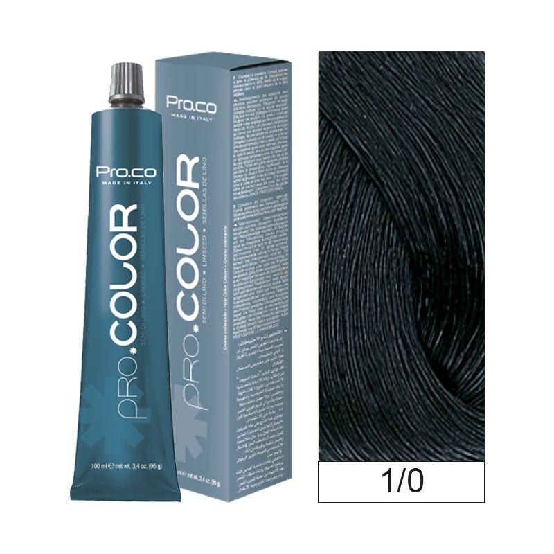 PROCO - Tintura Permanente Pro.color 1/0 100ml + Oxidante.